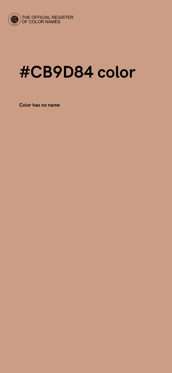#CB9D84 color image