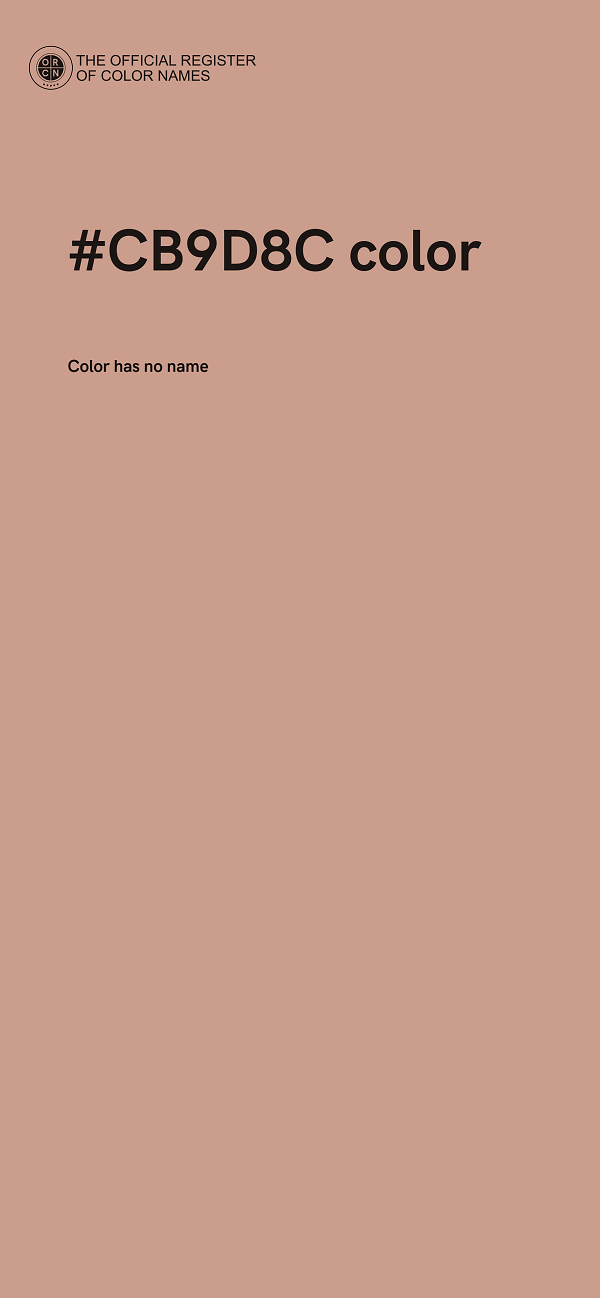 #CB9D8C color image