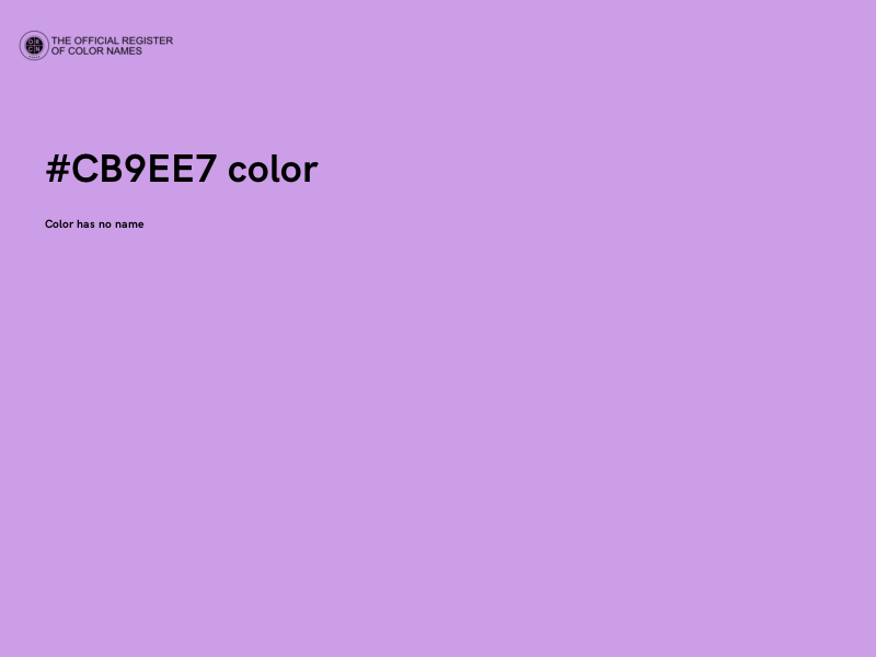 #CB9EE7 color image