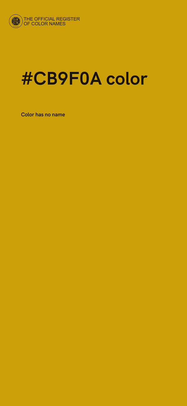 #CB9F0A color image