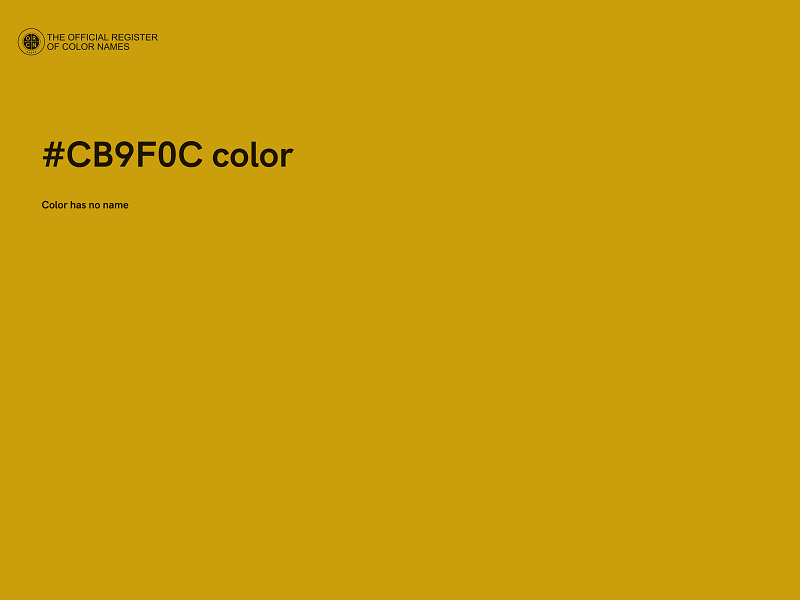 #CB9F0C color image