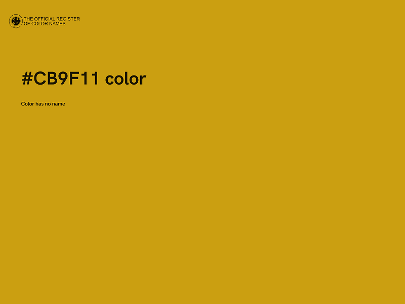 #CB9F11 color image