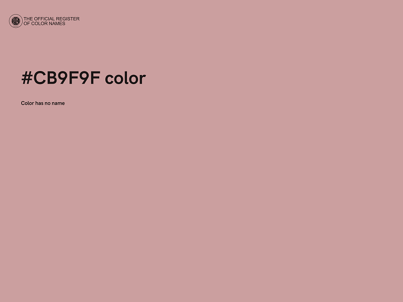 #CB9F9F color image