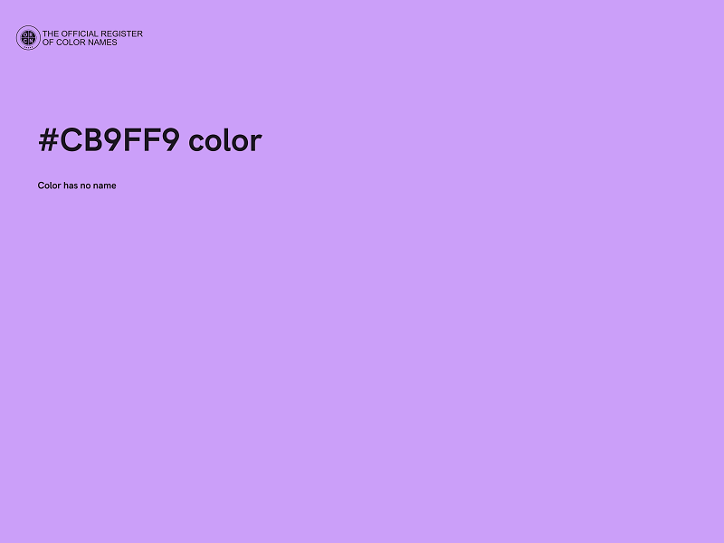 #CB9FF9 color image