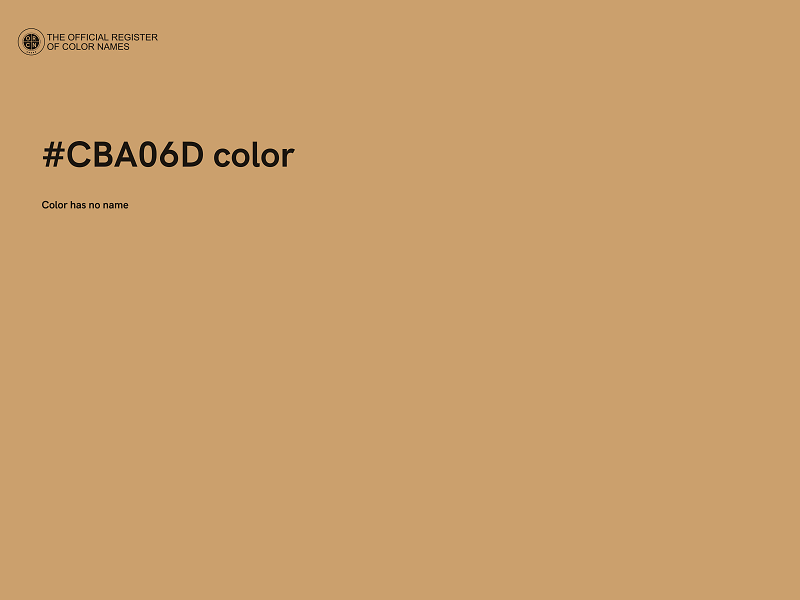 #CBA06D color image