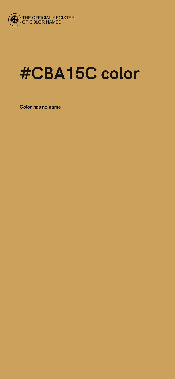 #CBA15C color image