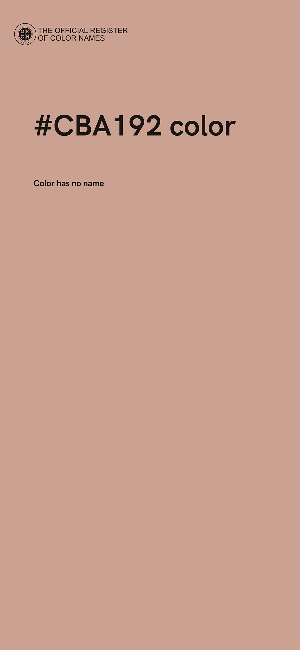 #CBA192 color image
