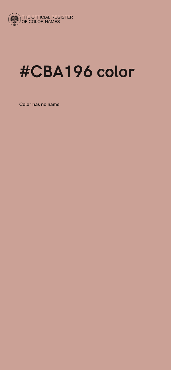 #CBA196 color image