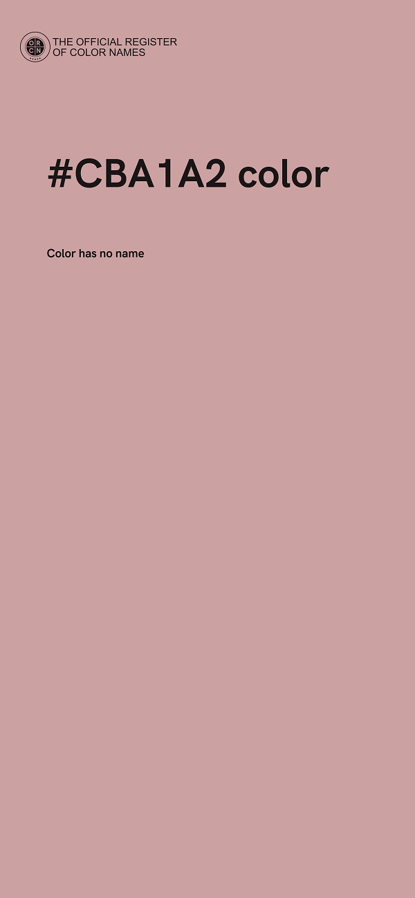 #CBA1A2 color image