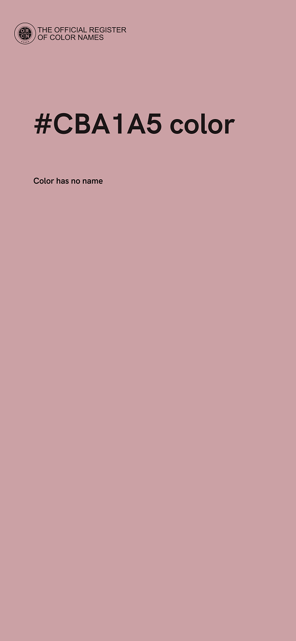 #CBA1A5 color image
