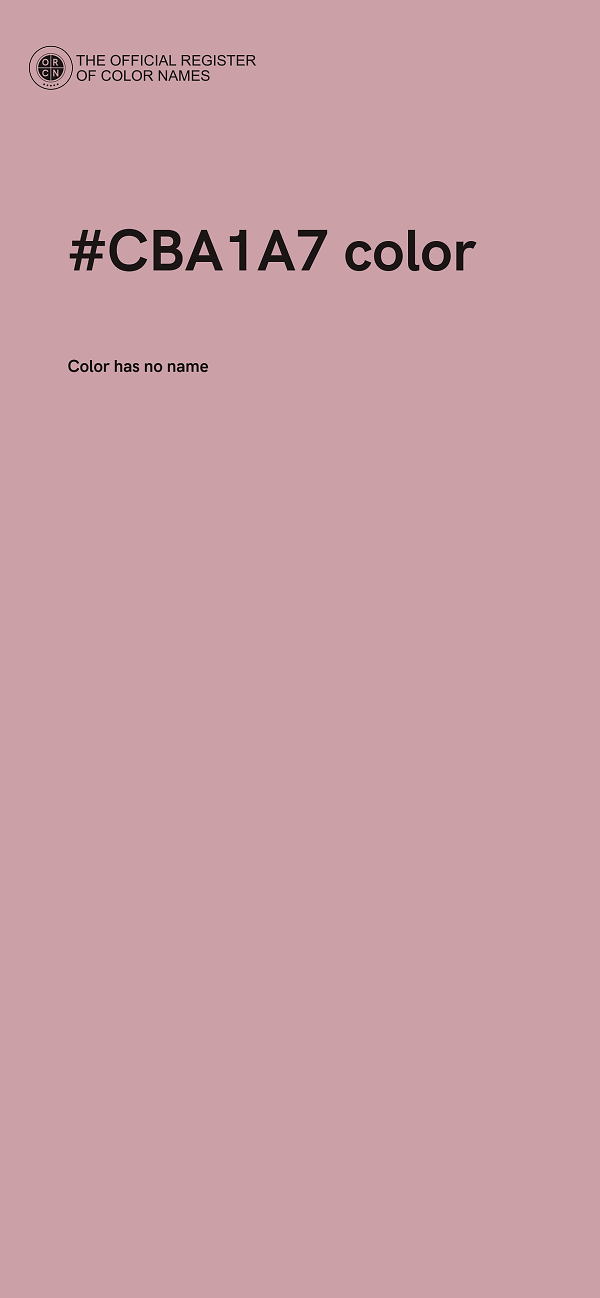 #CBA1A7 color image