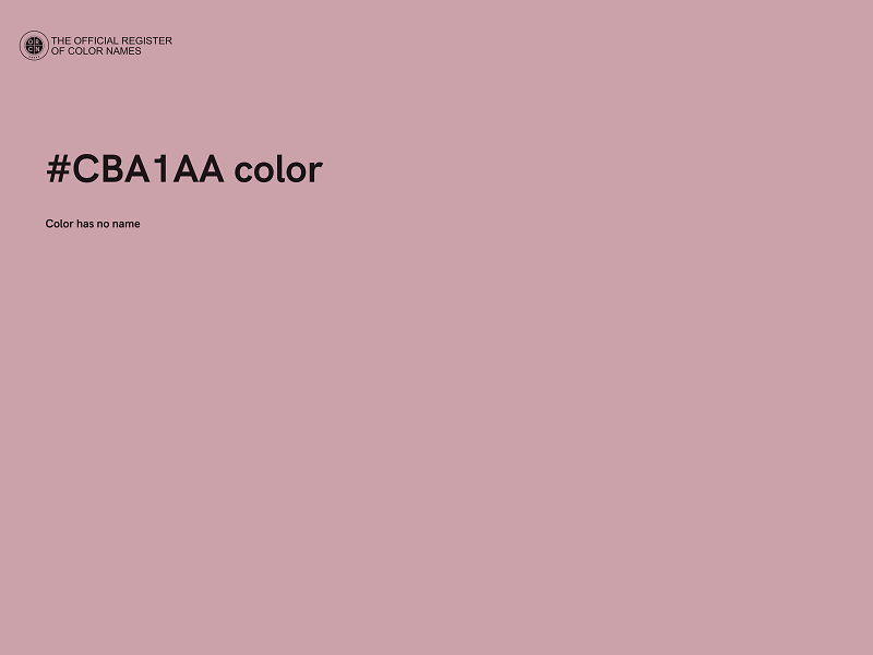#CBA1AA color image