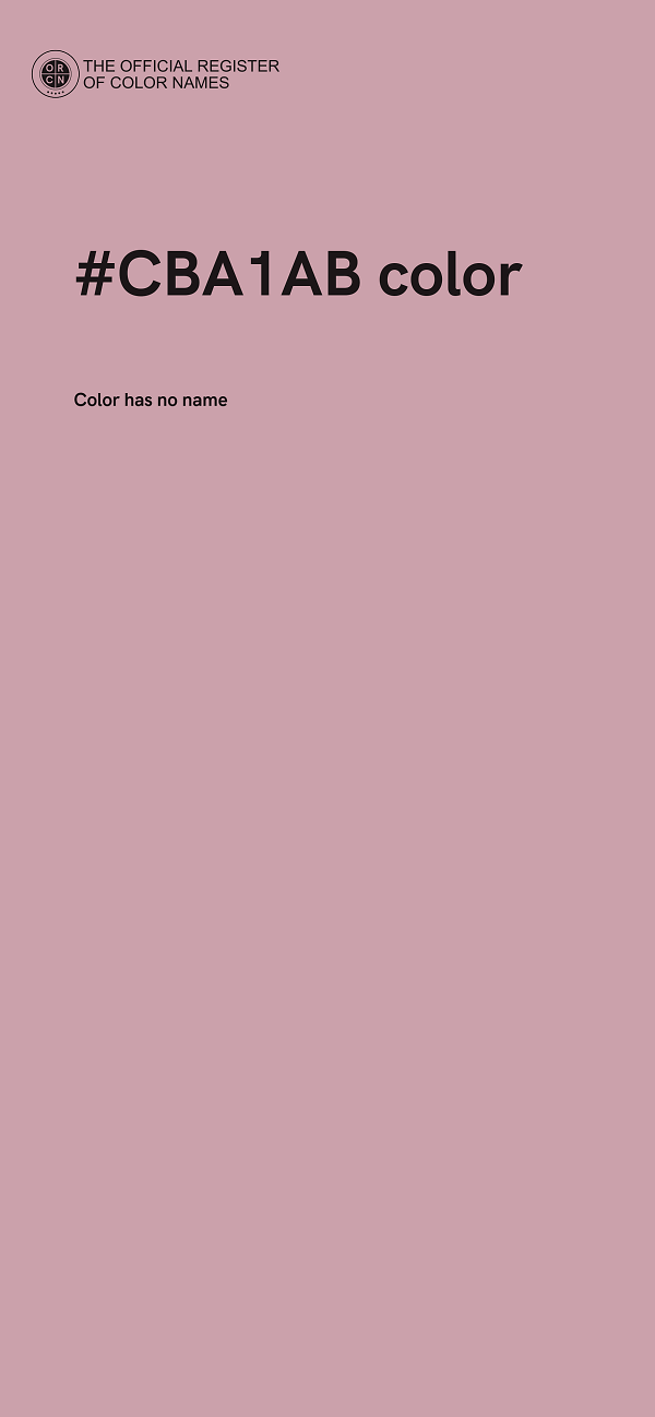 #CBA1AB color image