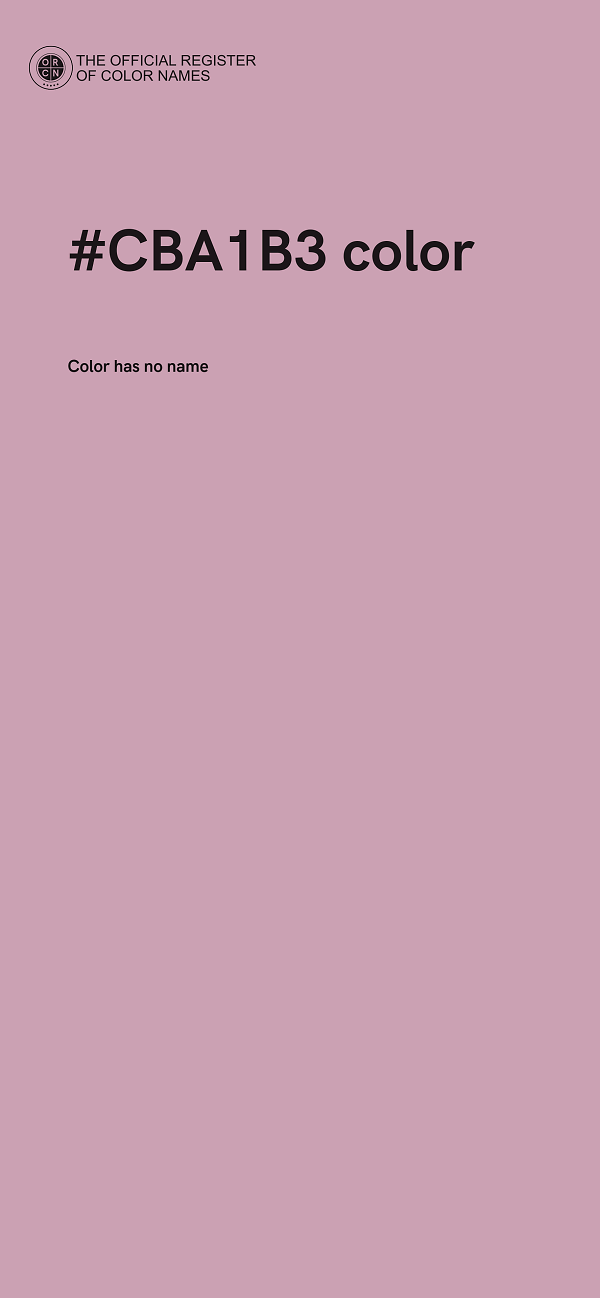 #CBA1B3 color image