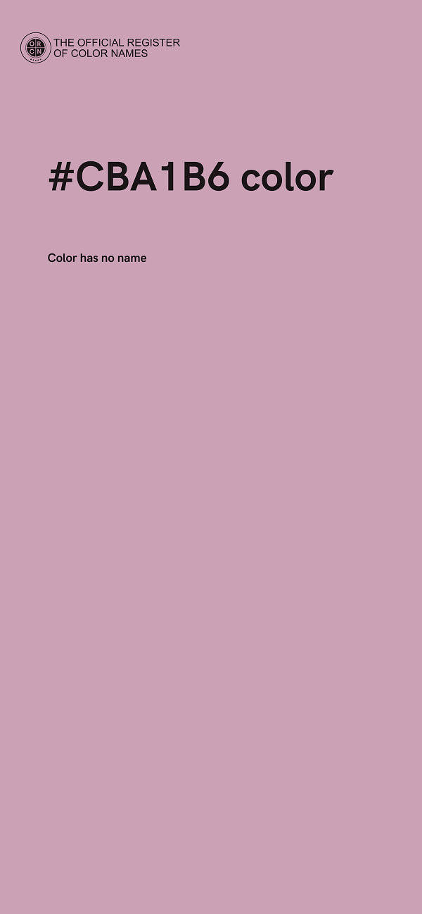 #CBA1B6 color image