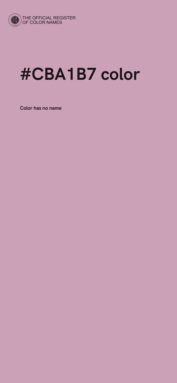 #CBA1B7 color image