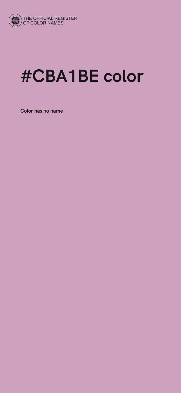 #CBA1BE color image