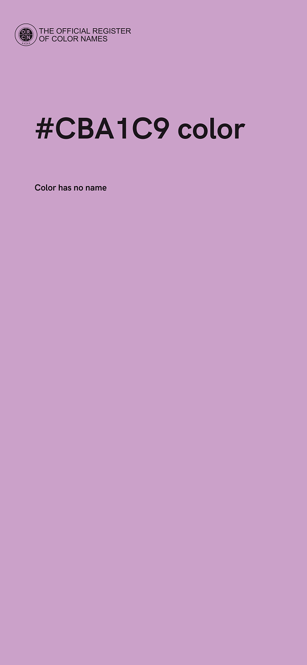 #CBA1C9 color image