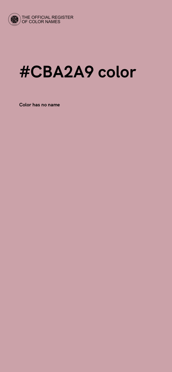 #CBA2A9 color image