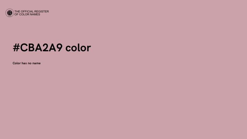 #CBA2A9 color image