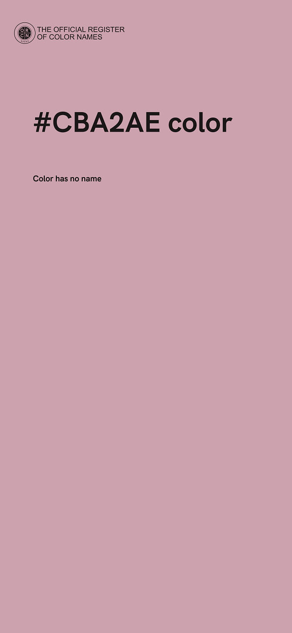 #CBA2AE color image