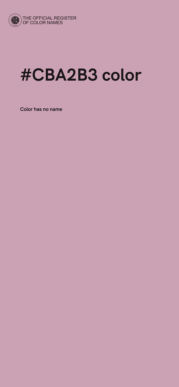 #CBA2B3 color image