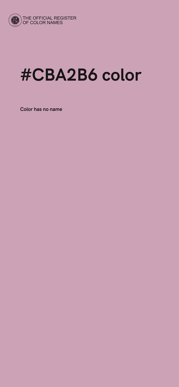 #CBA2B6 color image