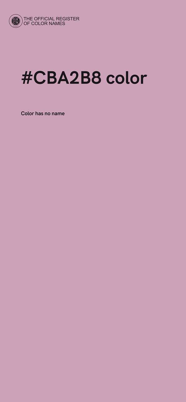 #CBA2B8 color image