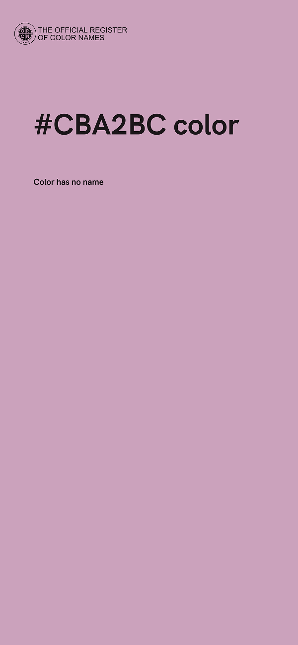 #CBA2BC color image
