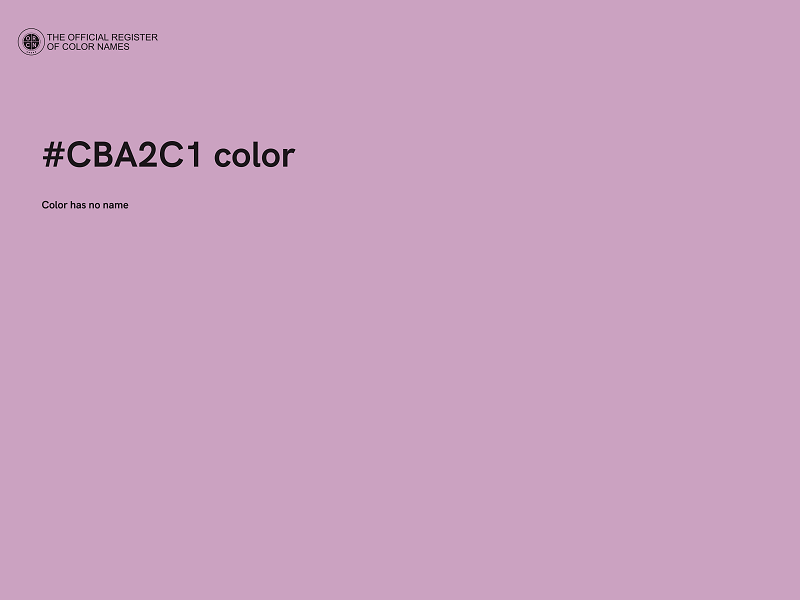 #CBA2C1 color image