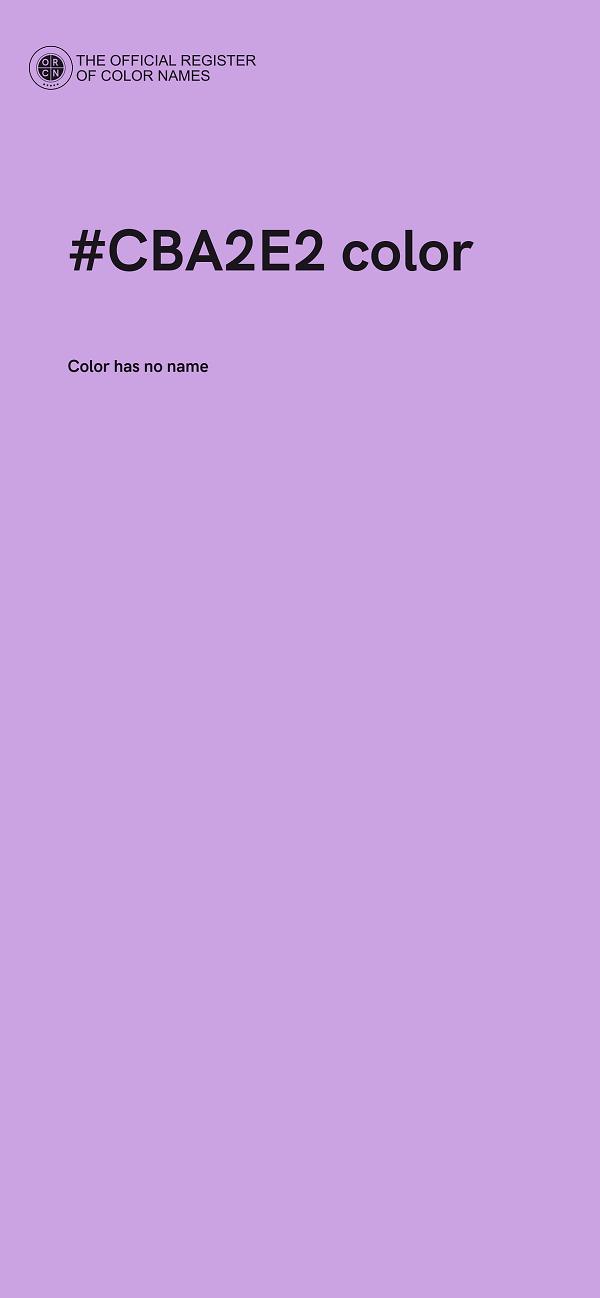#CBA2E2 color image