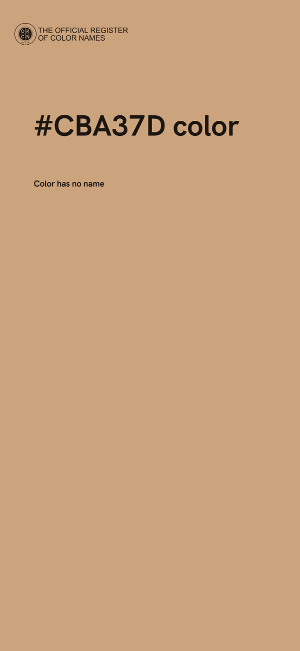 #CBA37D color image