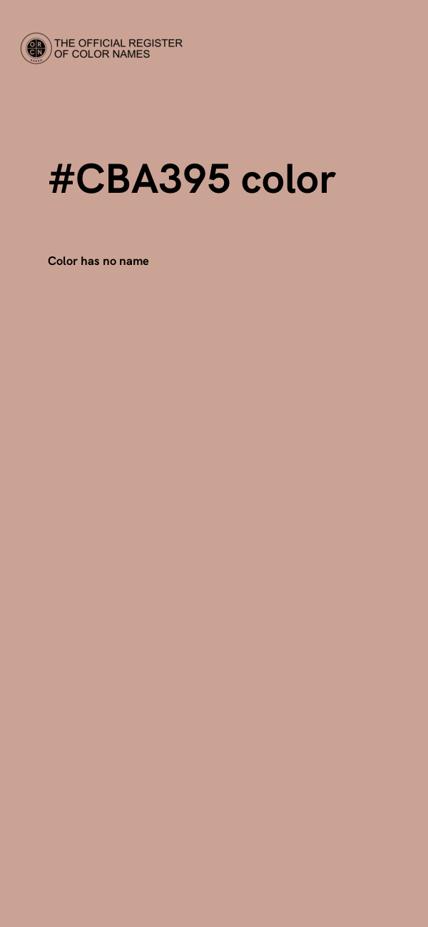 #CBA395 color image