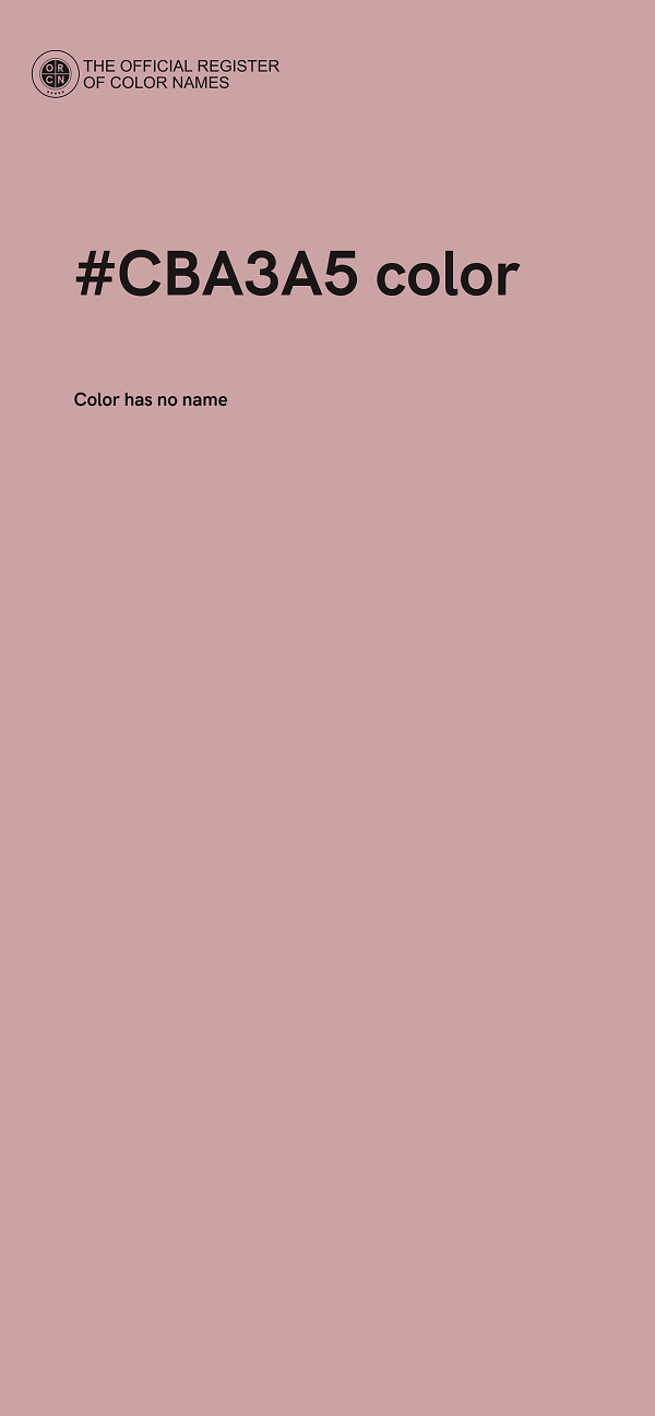 #CBA3A5 color image