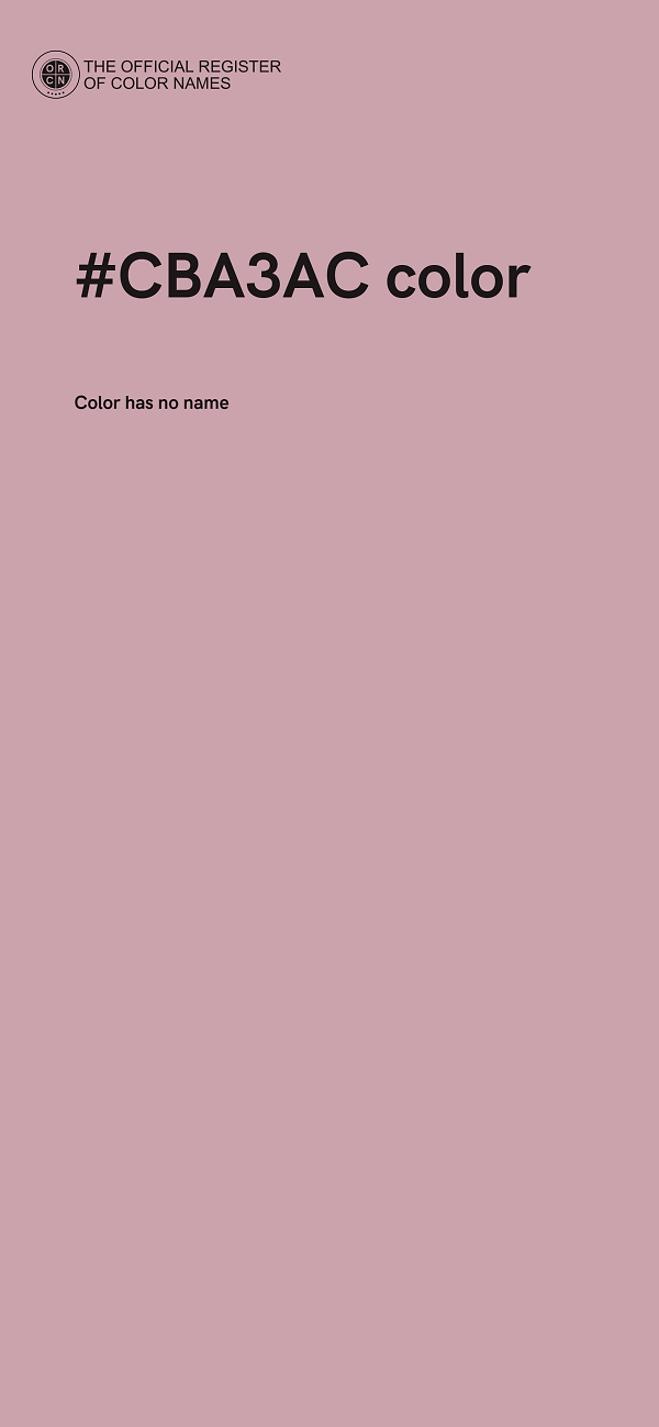 #CBA3AC color image