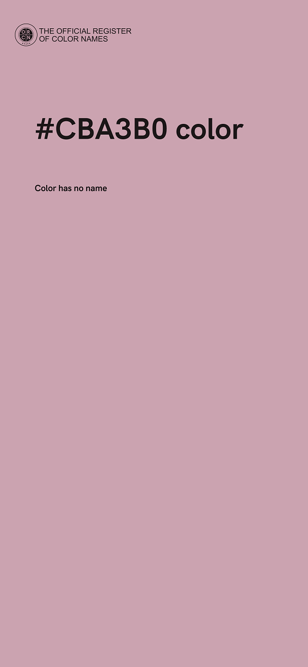#CBA3B0 color image