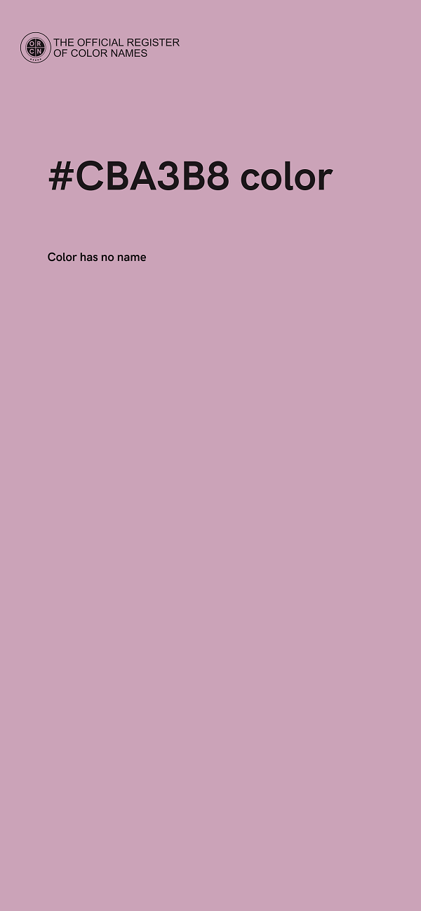 #CBA3B8 color image