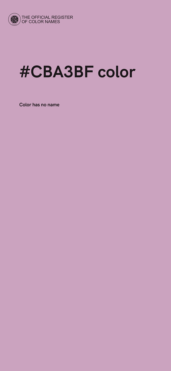 #CBA3BF color image