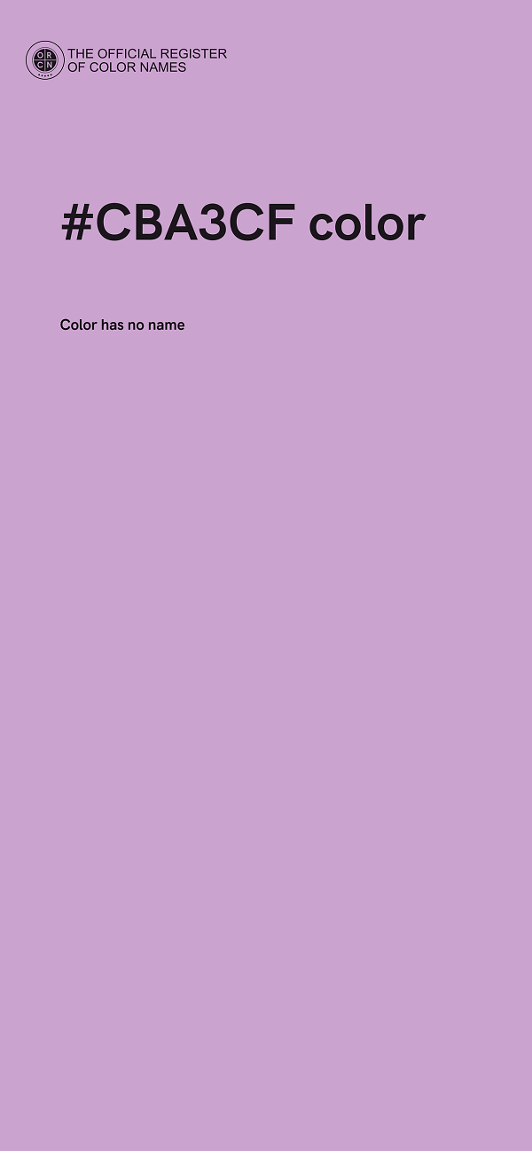 #CBA3CF color image