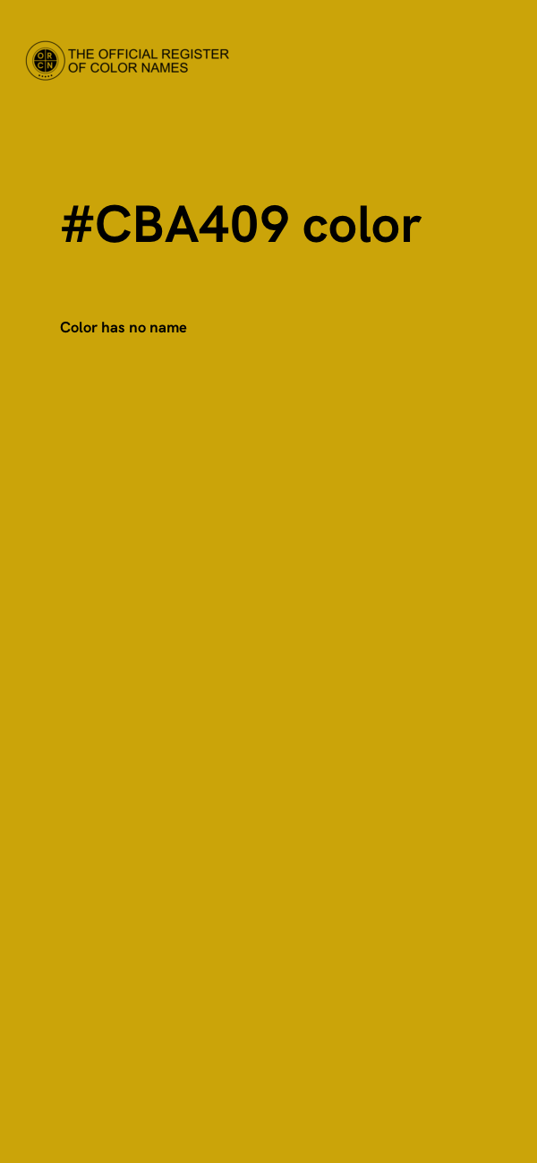 #CBA409 color image