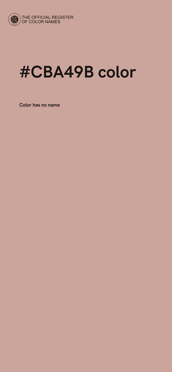 #CBA49B color image