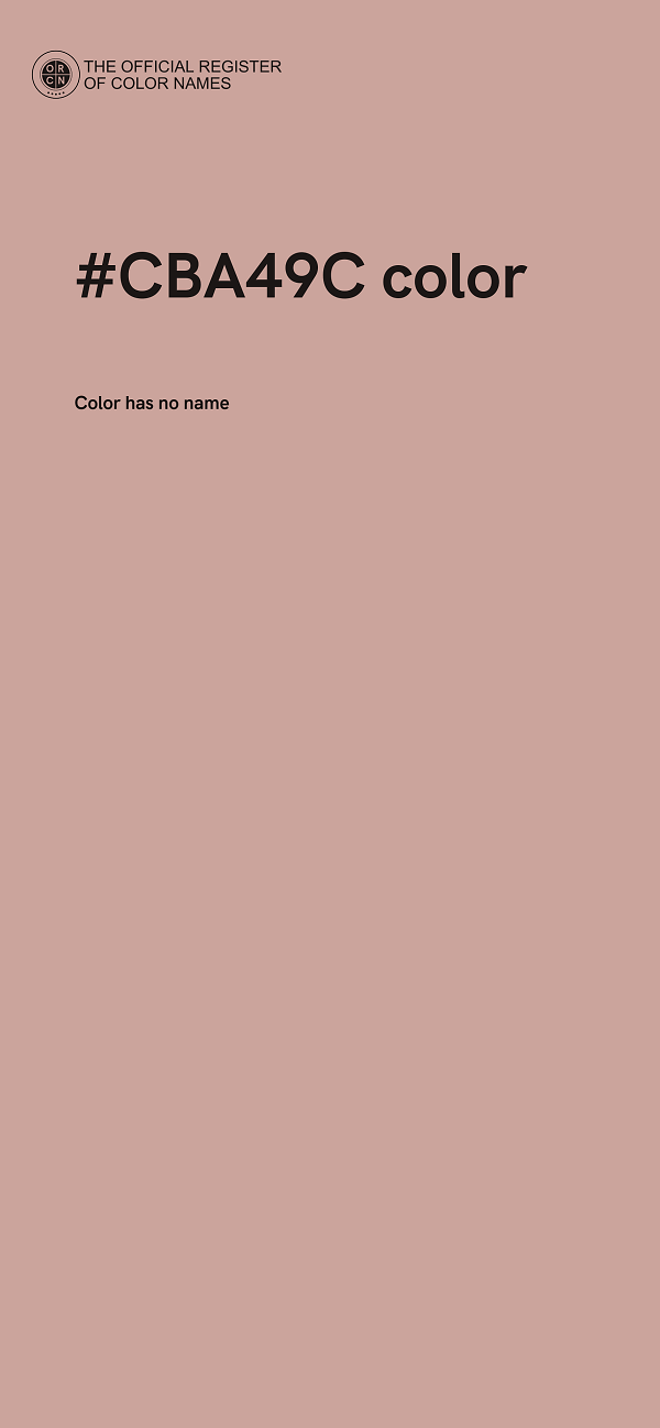 #CBA49C color image