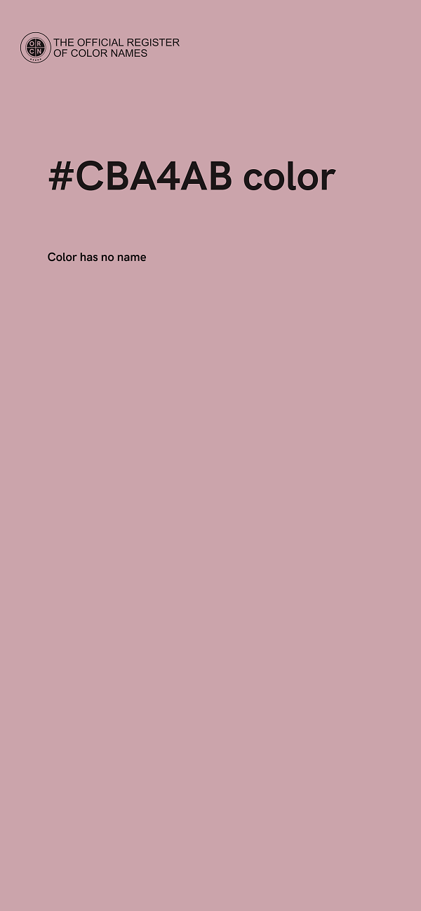 #CBA4AB color image