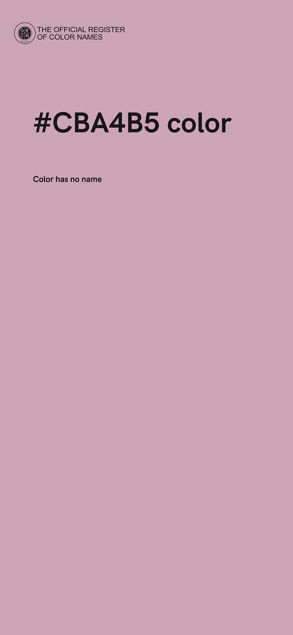 #CBA4B5 color image