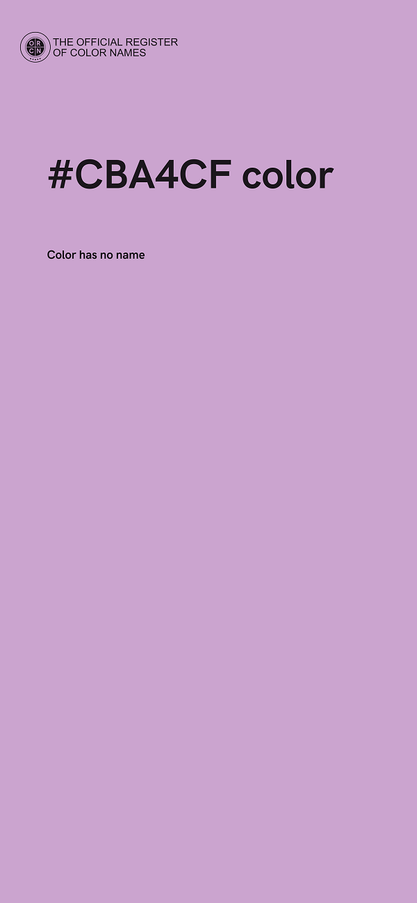 #CBA4CF color image