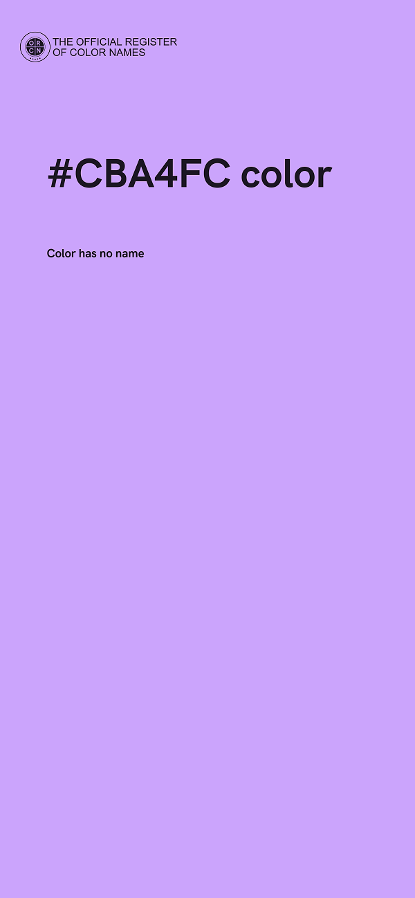 #CBA4FC color image