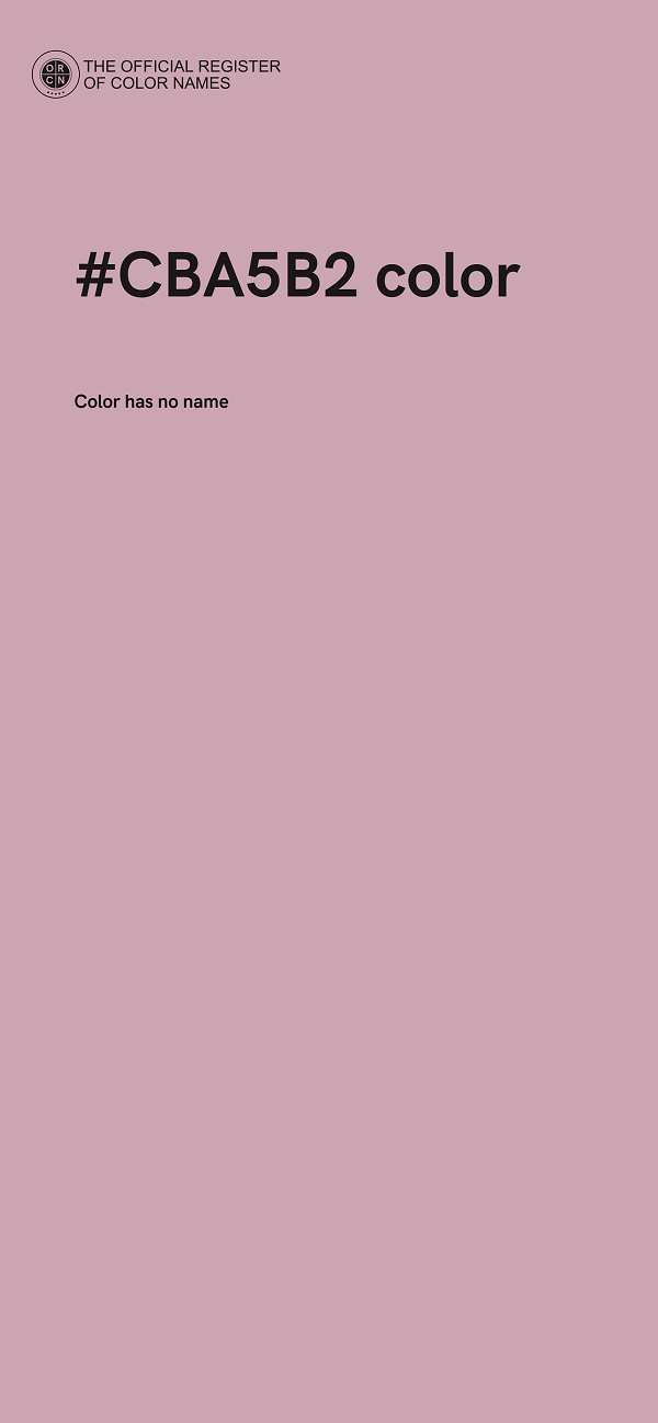 #CBA5B2 color image