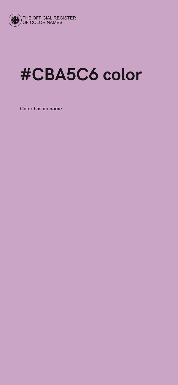 #CBA5C6 color image
