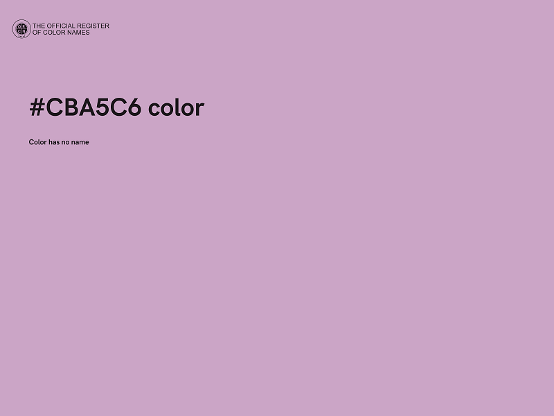 #CBA5C6 color image