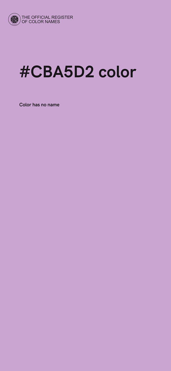 #CBA5D2 color image